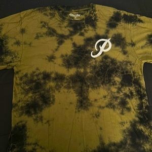 Primitive green tie dye